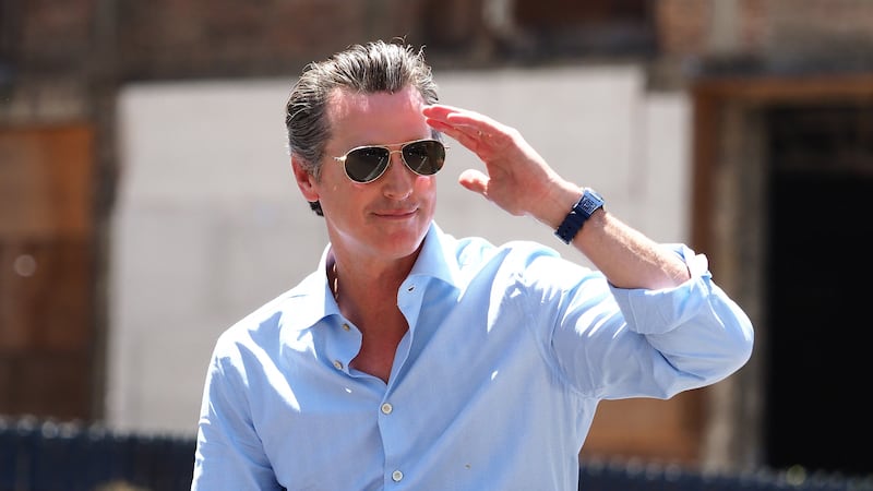 California Governor Gavin Newsom has some bones to pick with Donald Trump.