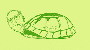 Mitch McConnell as a tortoise