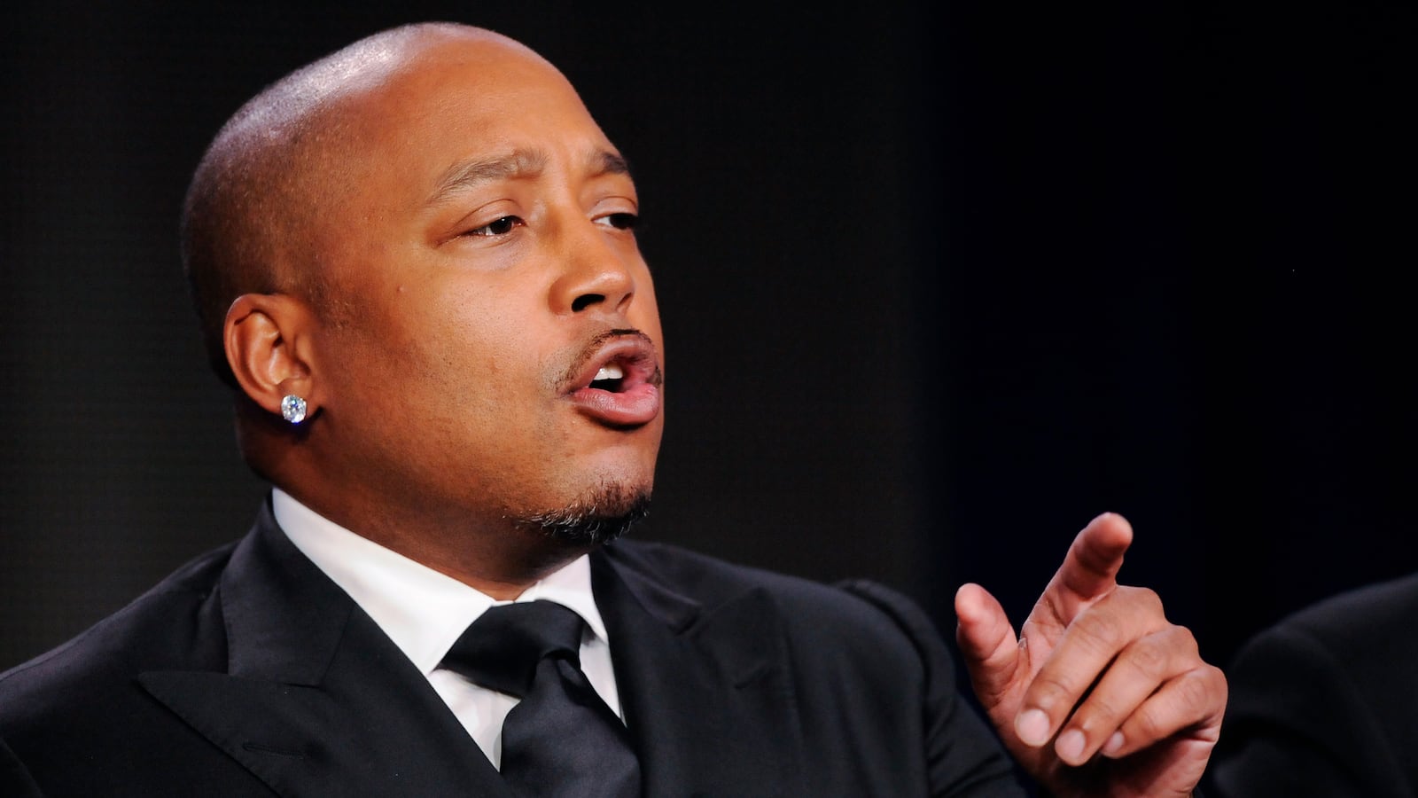Television personality and businessman Daymond John takes part in a panel discussion of ABC's reality series "Shark Tank."