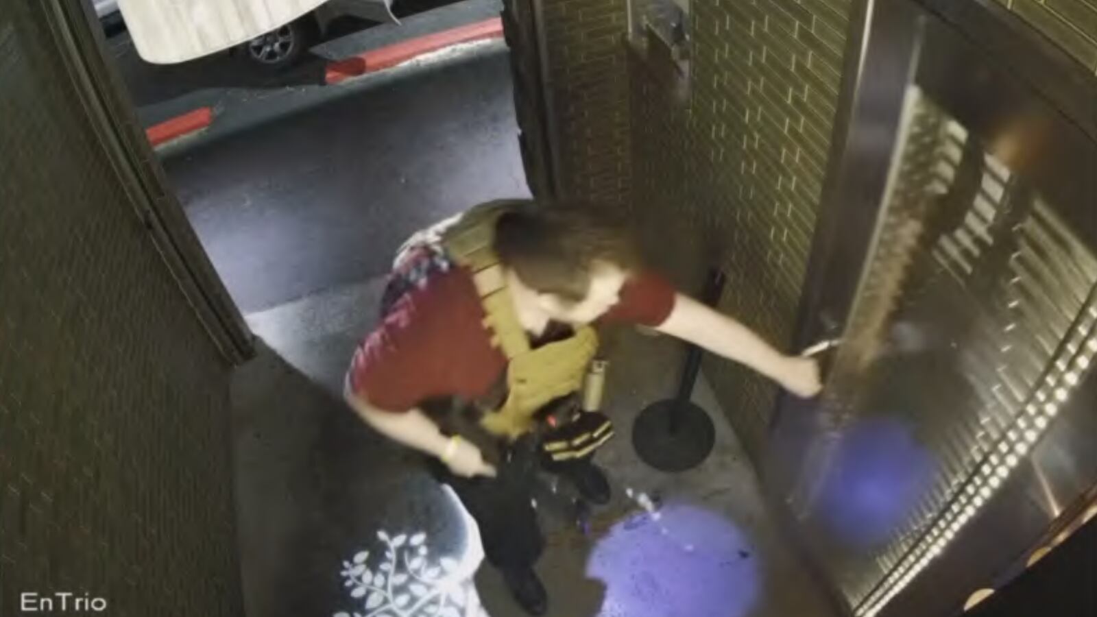 Aldrich Anderson entering Club Q