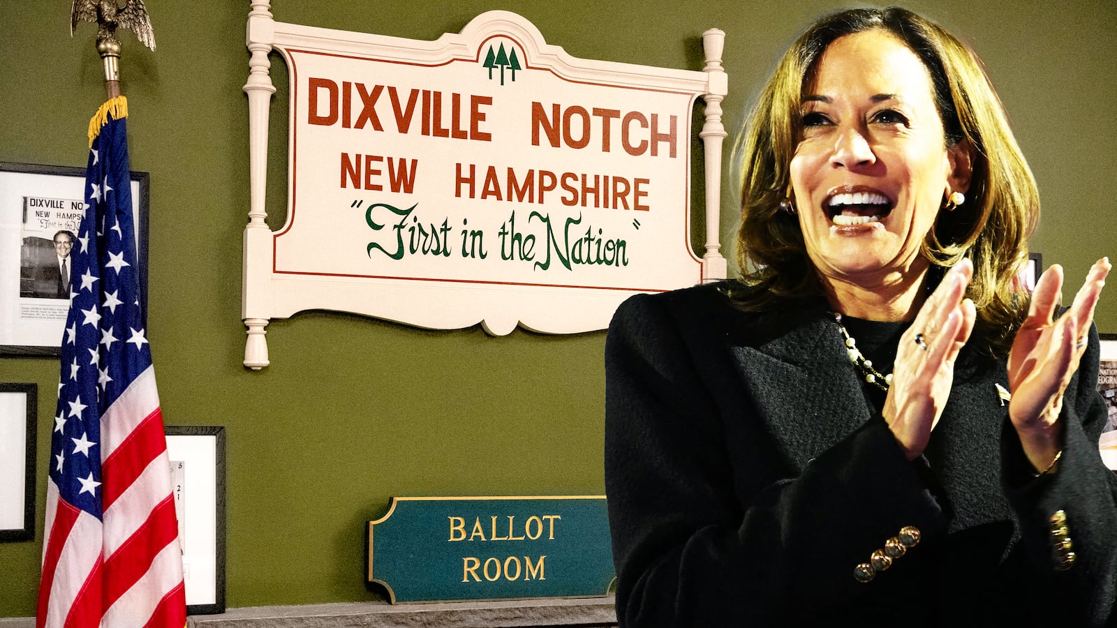 Dixville Notch, Kamala illustration