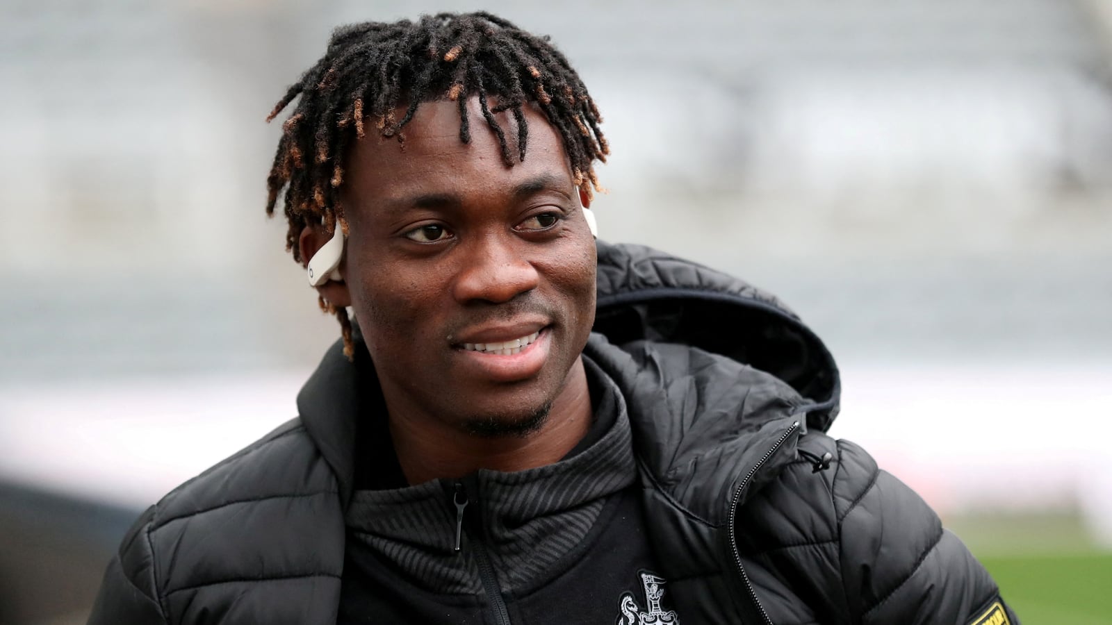 Christian Atsu before a match on January 25, 2020.