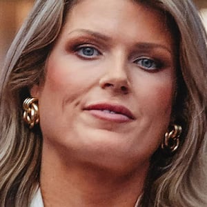 Lindsey Halligan, Karoline Leavitt, Steve Witkoff and President Donald Trump attend the Men's Singles Final on Day 15 of the 2025 US Open Tennis Championships at the USTA Billie Jean King National Tennis Center on September 07, 2025 in Flushing Meadows, Queens, New York City. (Photo by XNY/Star Max/GC Images)