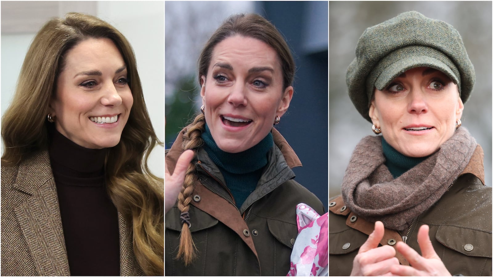 Kate Middleton's many different hairstyles on January 27, 2026.