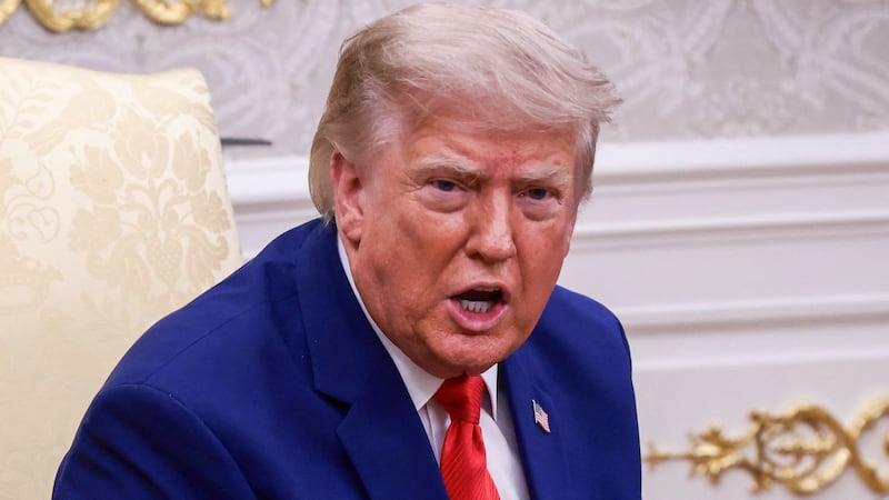U.S. President Donald Trump meets with Lebanese President Joseph Aoun (not pictured) in the Oval Office at the White House in Washington, D.C., U.S., July 21, 2026.