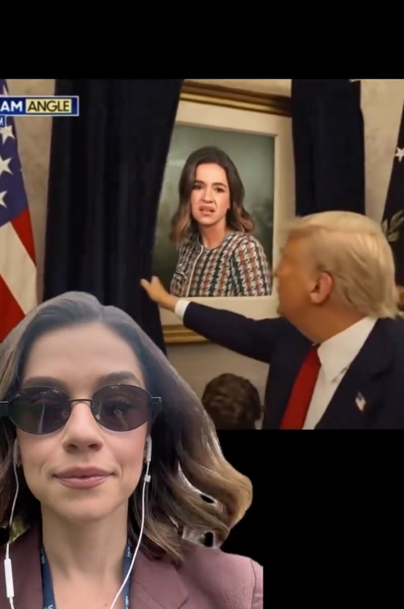 Julie Tsirkin posts a video on Instagram and TikTok mocking her memes.