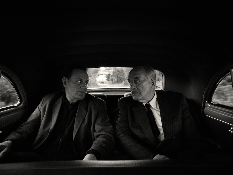 Devid Striesow and Hanns Zischler in Fatherland.