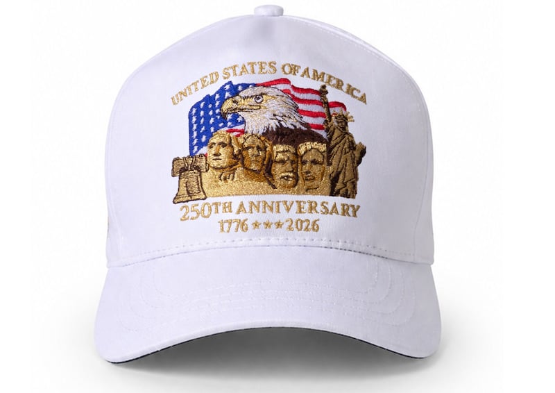 Trump's new hat with two missing stars.