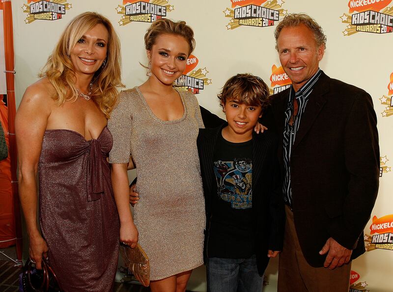 Lesley Panettiere, daughter actress Hayden Panettiere, brother actor Jansen Panettiere and father Skip Panettiere arrive at the 20th Annual Kid's Choice Awards held at the UCLA Pauley Pavilion on March 31, 2007 in Westwood, California.