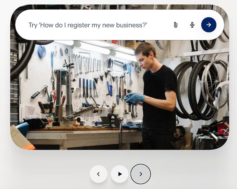 Man in bike workshop