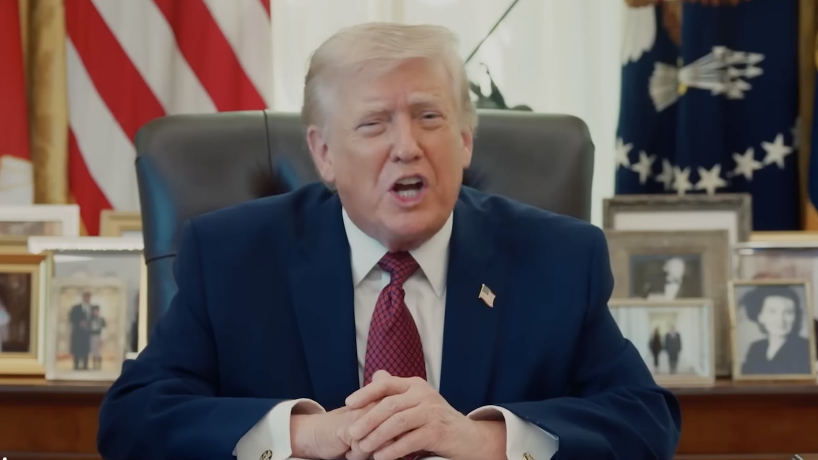 Donald Trump on America Reads the Bible in April.