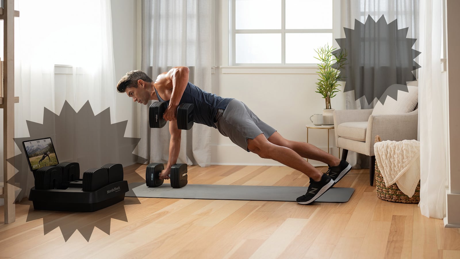 NordicTrack adjustable dumbbells