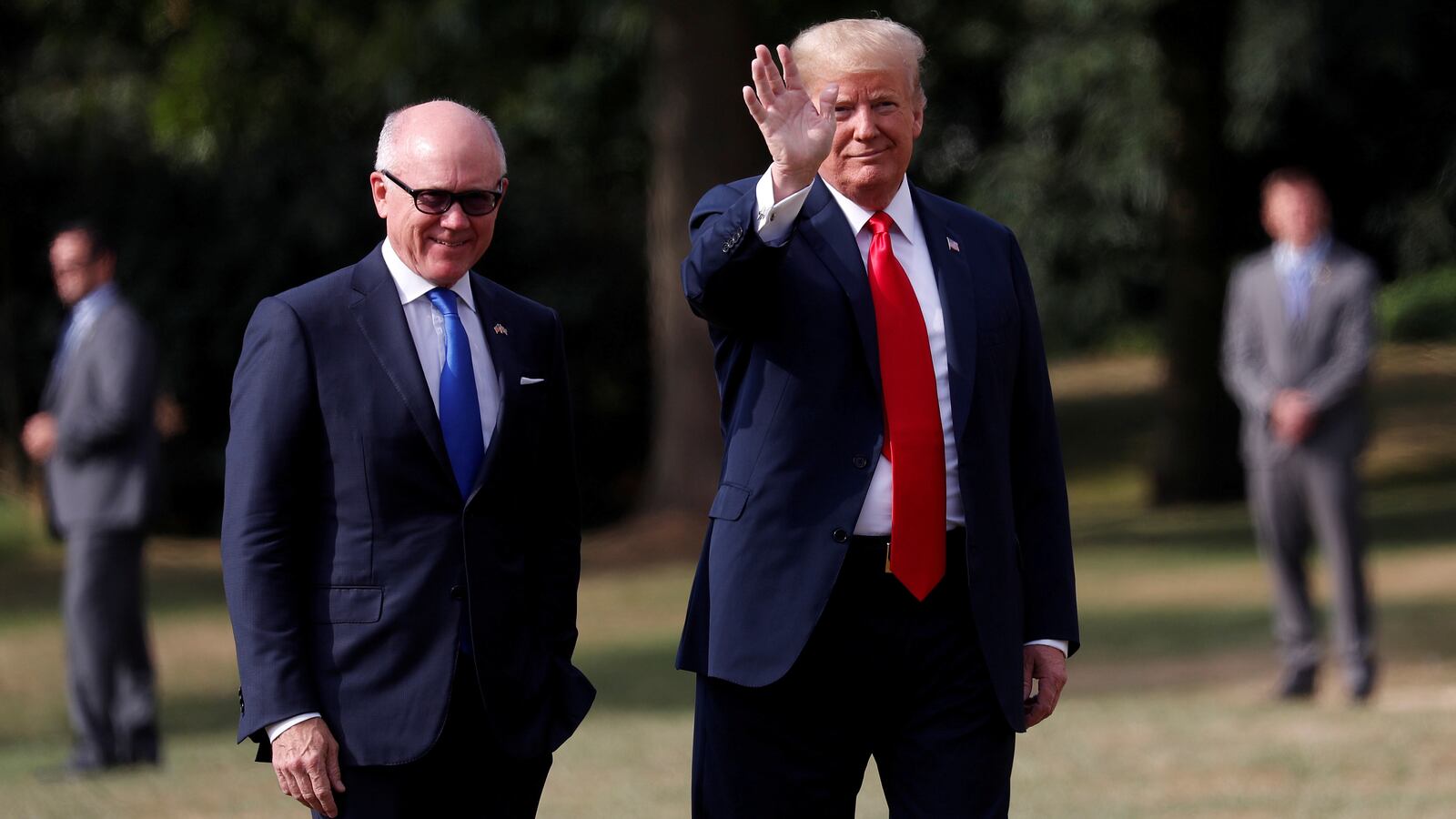 Donald Trump and Woody Johnson