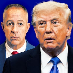 Lance Schroyer and Donald Trump.