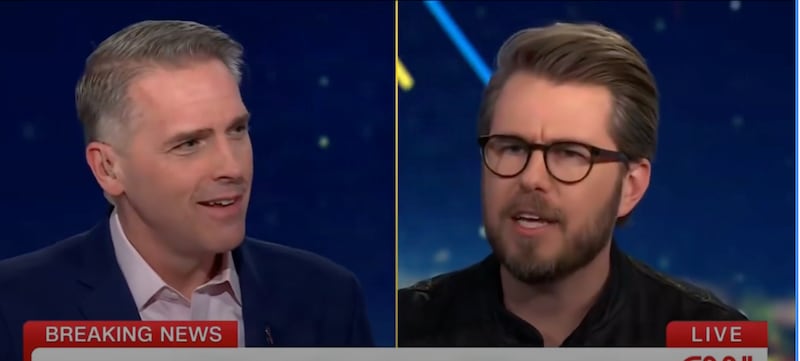 Things quickly grew heated between the two men.