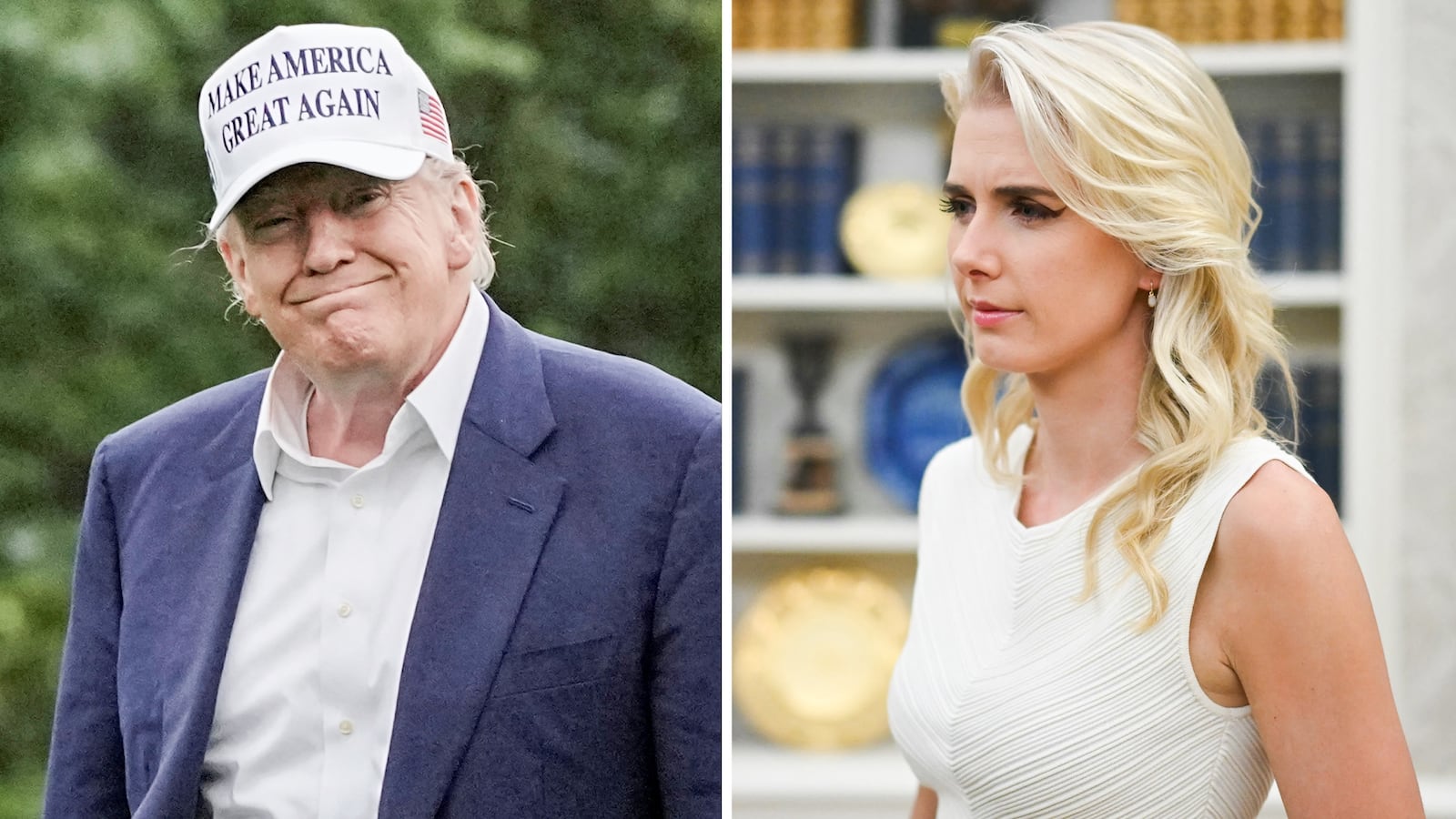 Donald Trump and Natalie Harp.