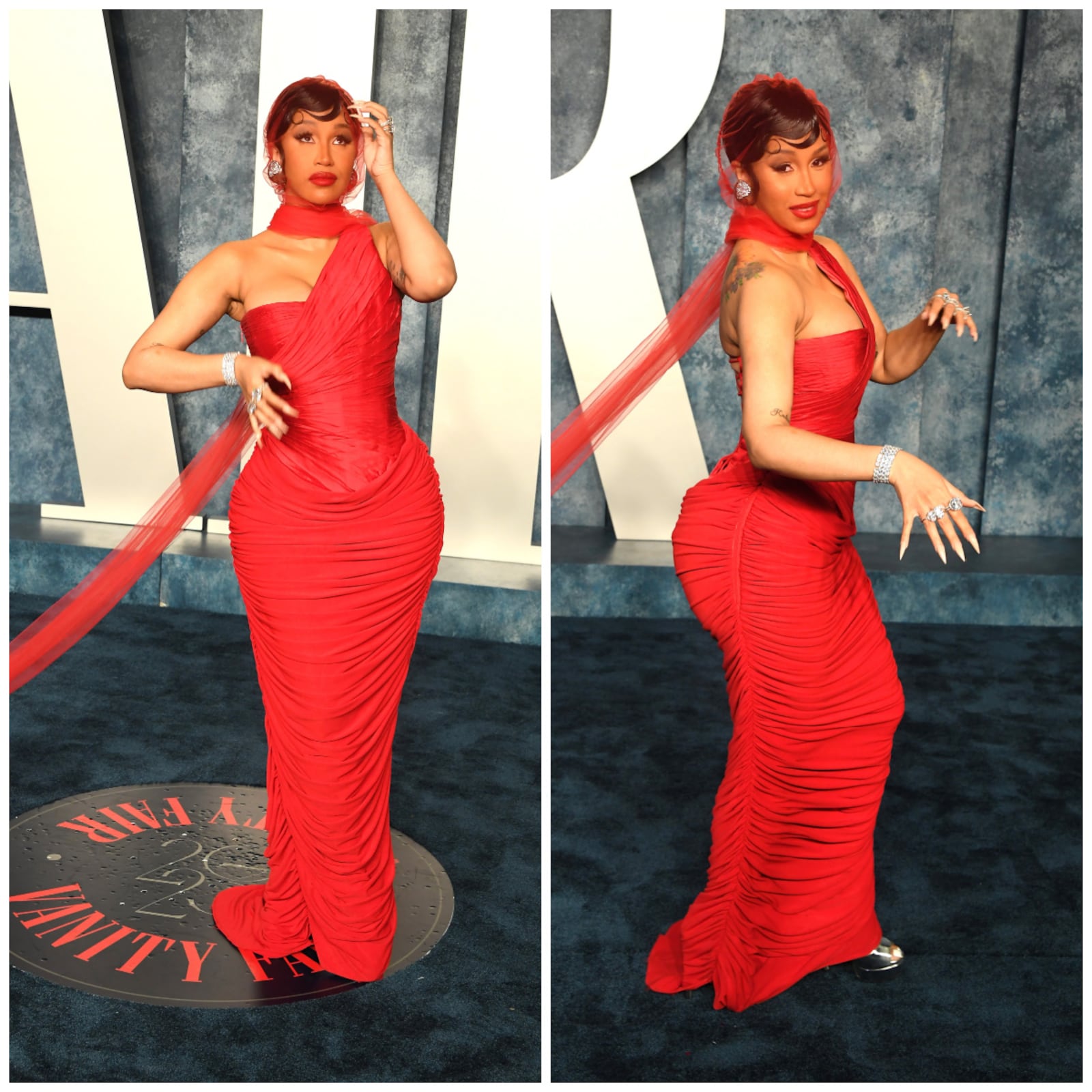 Cardi B at the Vanity Fair Oscar Party in Beverly Hills, 2023.