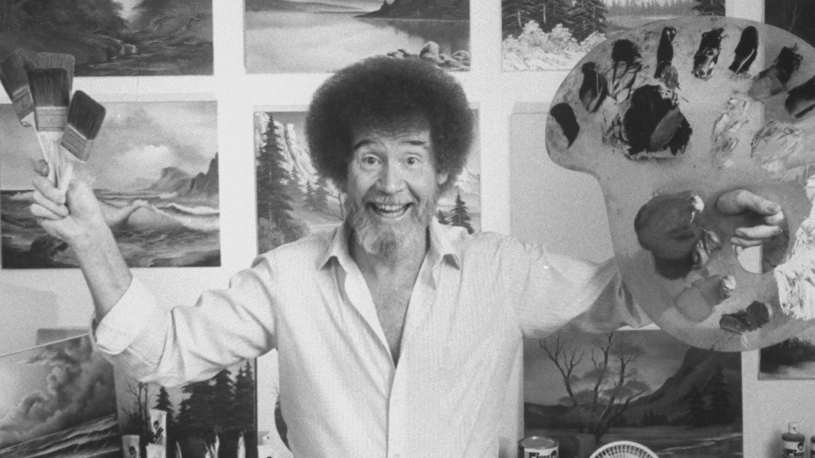 TV painting instructor and artist Bob Ross.