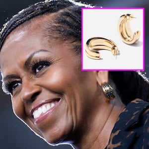 The Looker - Michelle Obama hoop earrings.
