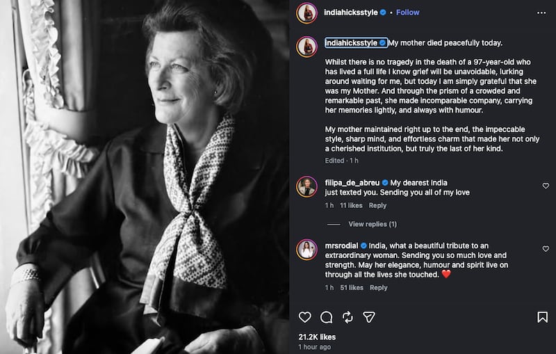 India Hicks/Instagram