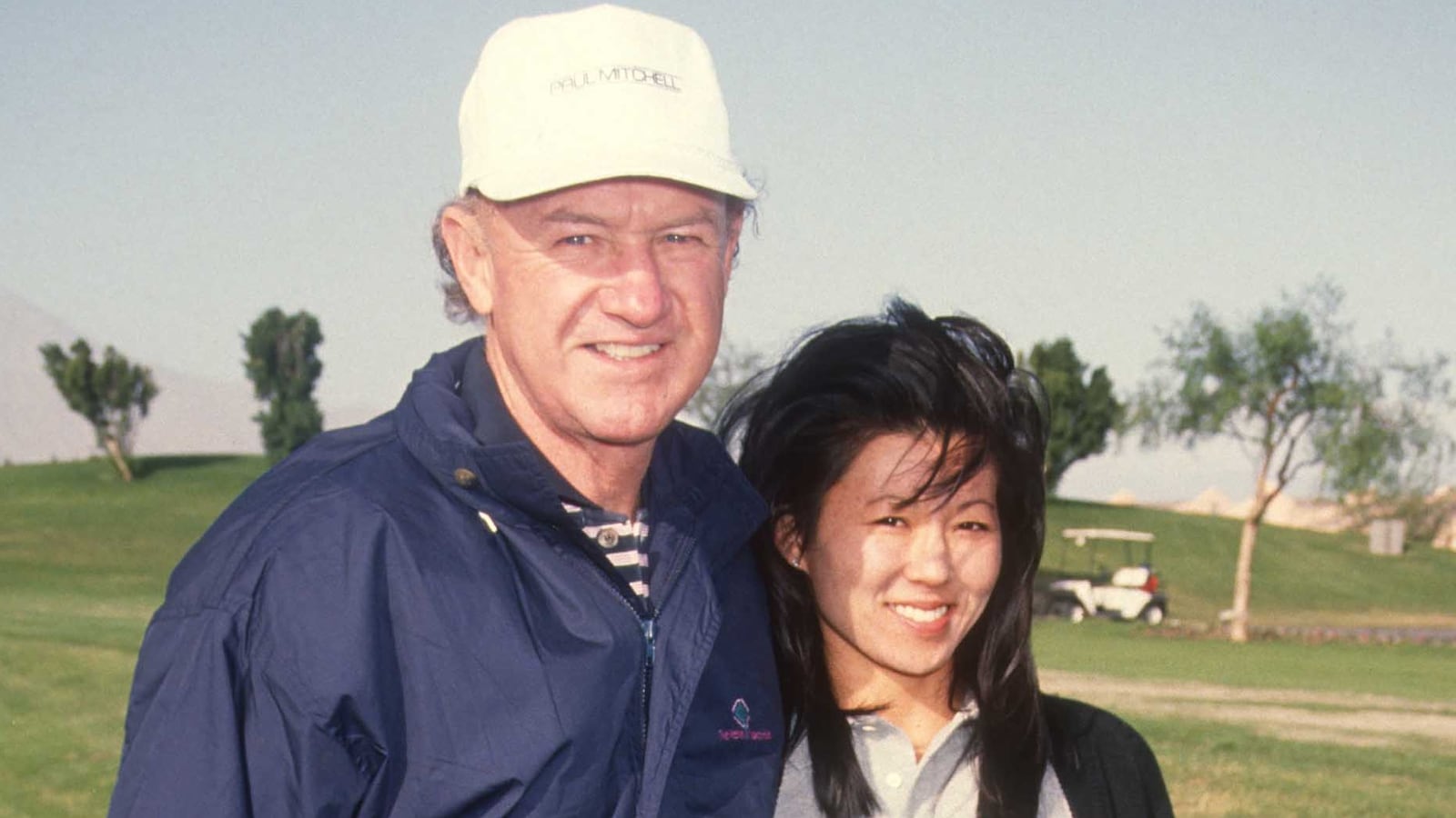 Gene Hackman and Betsy Arakawa, attend the Mission Hills Celebrity Sports Invitational in 1991.