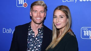 Kyle Cook and Amanda Batula attend DailyMail.com & DailyMailTV Holiday Party with Flo Rida on December 6, 2017 at The Magic Hour in New York City.