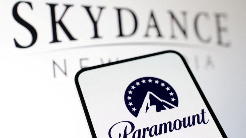 FILE PHOTO: Paramount Global and Skydance logos are seen in this illustration taken December 17, 2024. REUTERS/Dado Ruvic/Illustration/File Photo