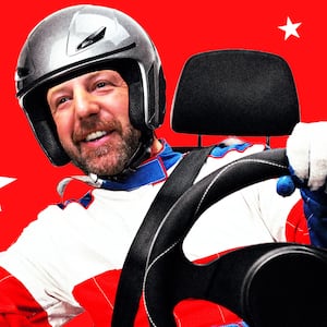 Markwayne Mullins as a race car driver
