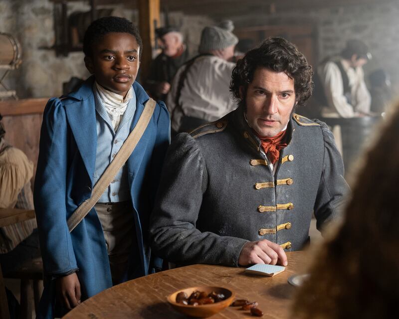 Eddie Karanja and Tom Ellis in Washington Black.