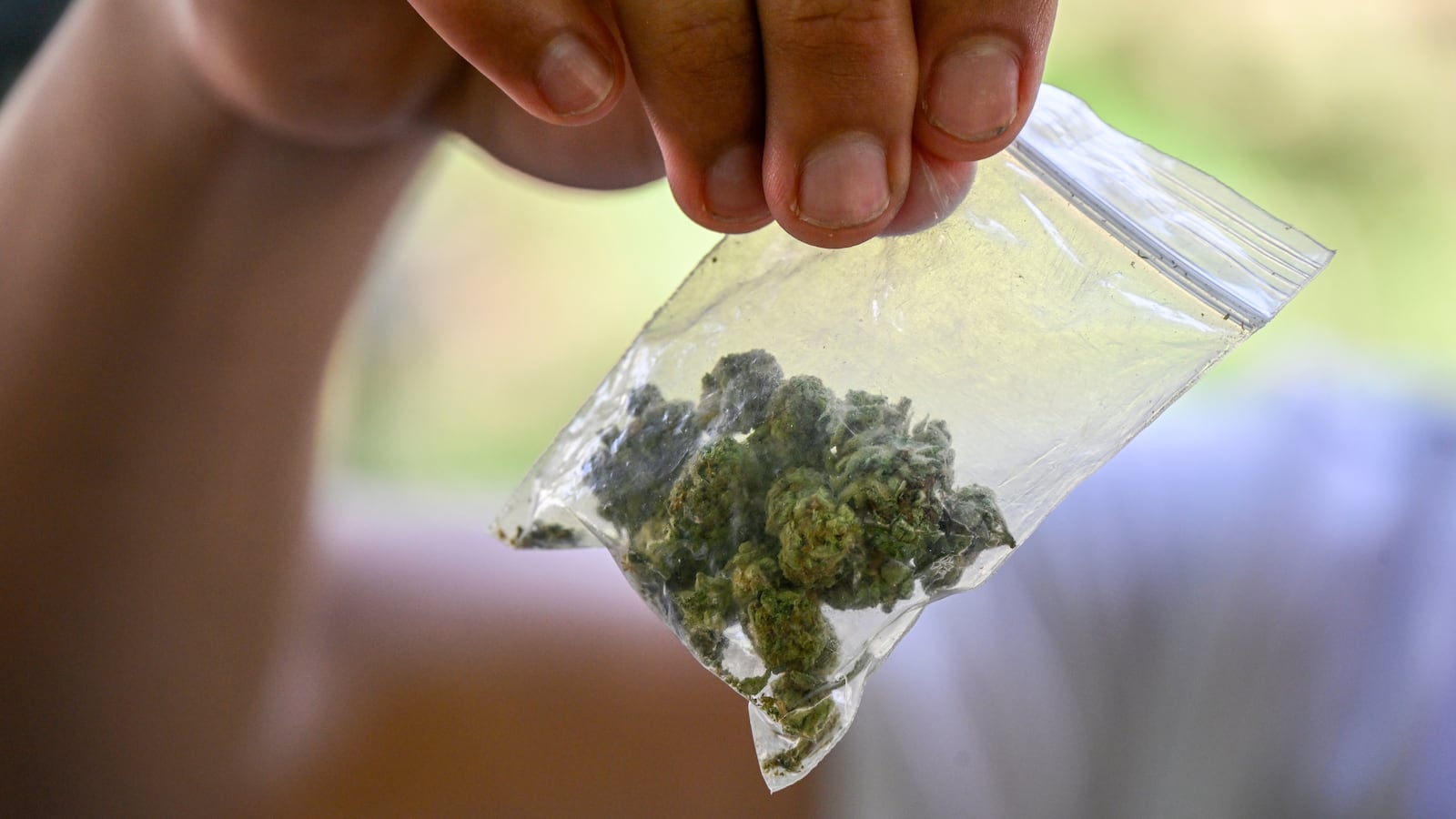 A packet of marijuana.