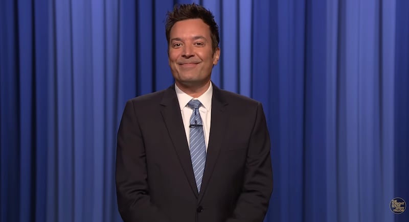 Jimmy Fallon took aim at Trump's radioactive complexion.