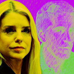 Pam Bondi, Jeffrey Epstein photo illustration