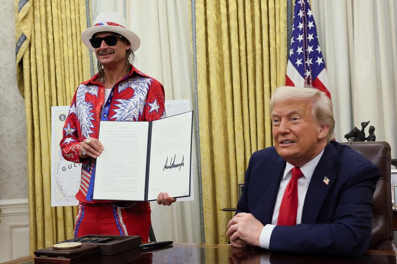 President Donald Trump has directed MAGA diners to Kid Rock's new restaurant.