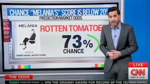 Harry Enten discusses the poor forecast for 'Melania.'