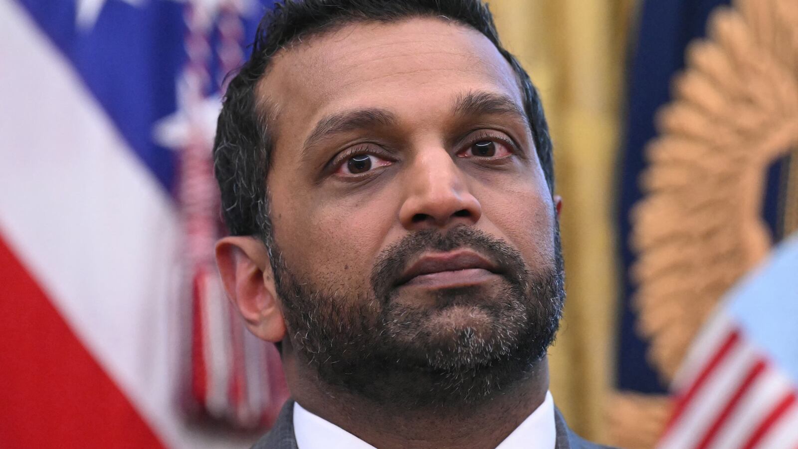 FBI Director Kash Patel listens as US President Donald Trump signs an order sending National Guard troops to Memphis, in the Oval Office of the White House in Washington, DC, on September 15, 202. US President Donald Trump said on September 15 he was signing an order sending a federal "task force" including National Guard troops to the city of Memphis, in the latest stage of his crime crackdown that critics have branded authoritarian.
"The effort will include the National Guard as well as the FBI" and other federal agencies, Trump told reporters at a signing ceremony in the Oval Office, adding that it was "very important because of the crime that's going on." (Photo by SAUL LOEB / AFP) (Photo by SAUL LOEB/AFP via Getty Images)