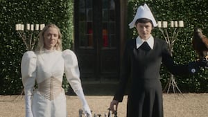 Maika Monroe and Emma Corrin