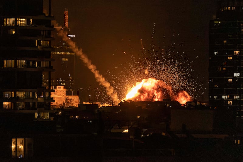 Missile strikes in Tel Aviv February 28, 2026