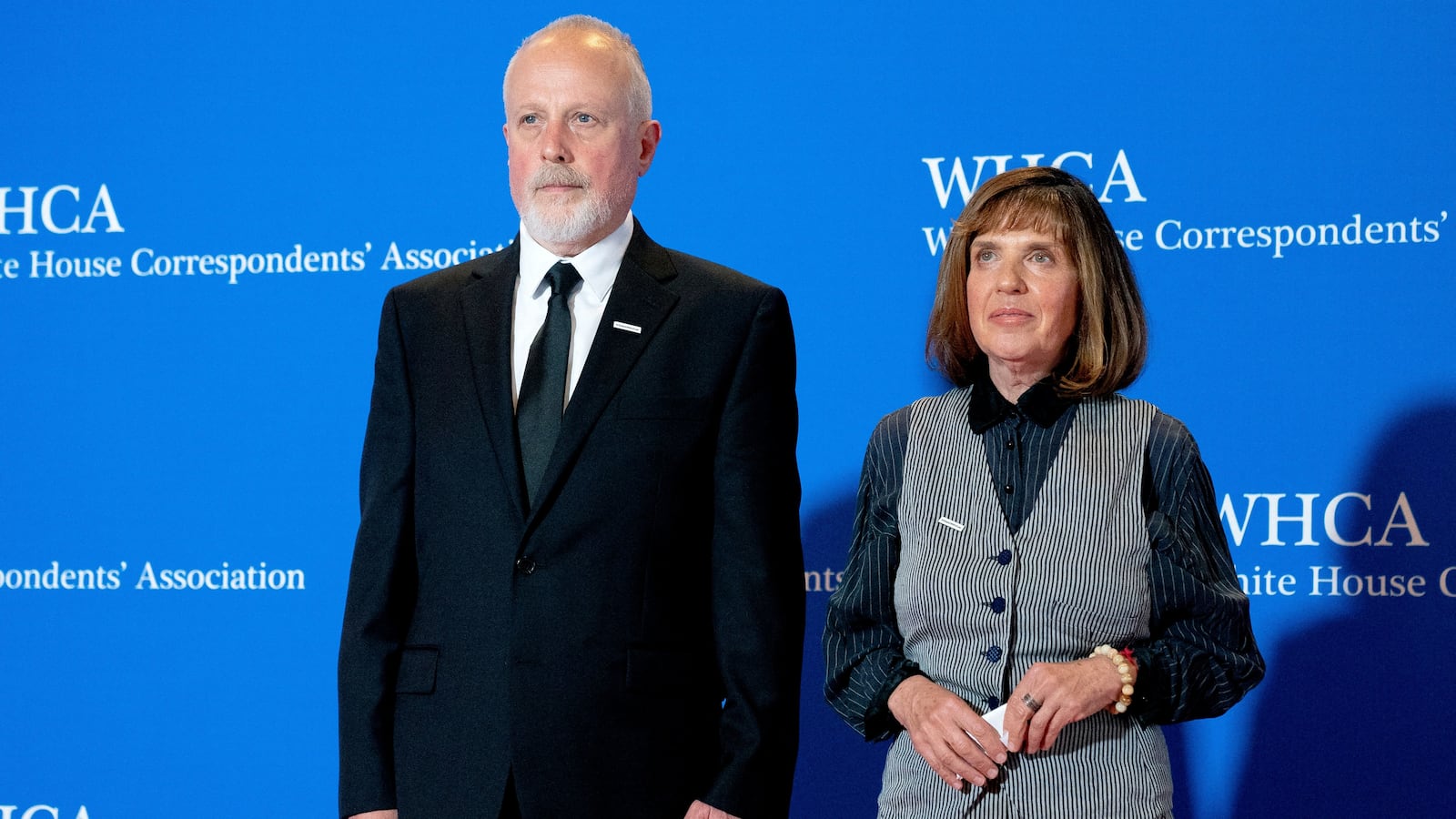Mikhail Gershkovich and Ella Milman pose for a photo.