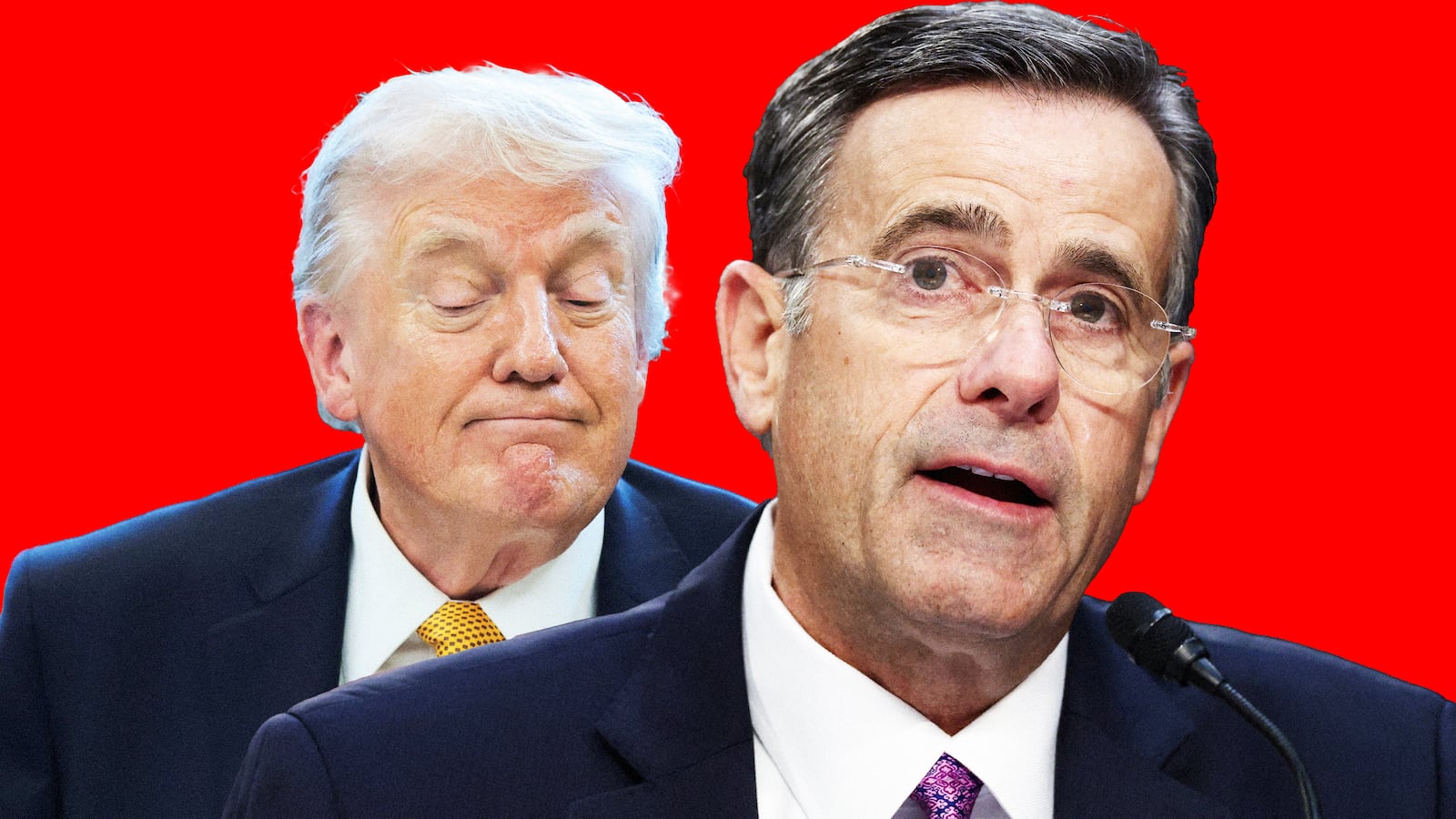 Donald Trump and John Ratcliffe.