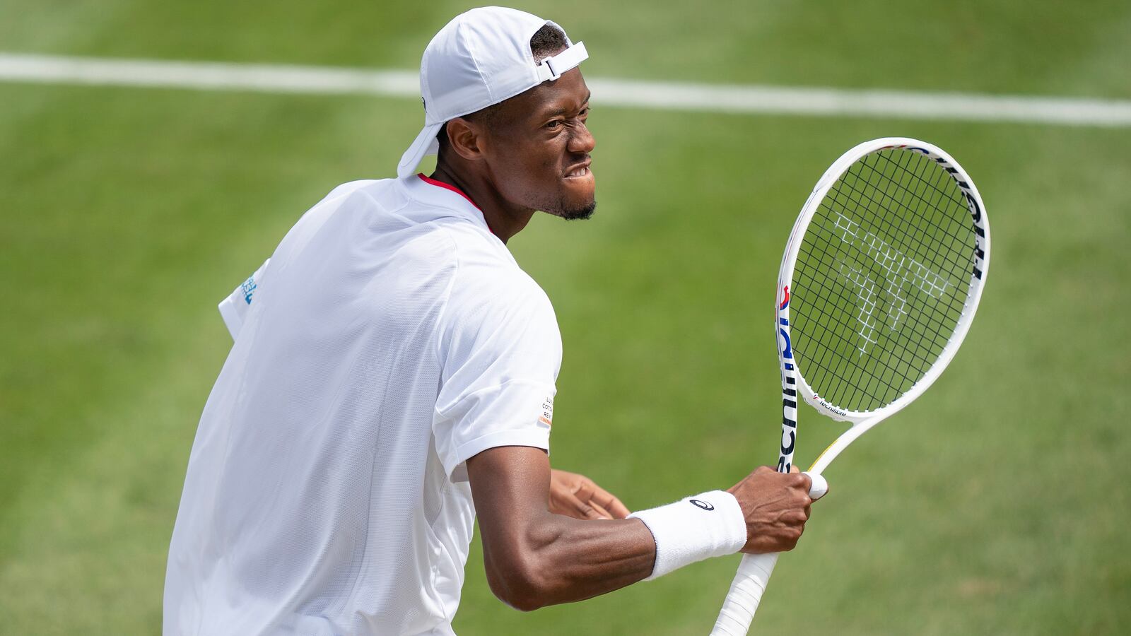 Chris Eubanks beat Stefanos Tsitsipas at Wimbledon on Monday.
