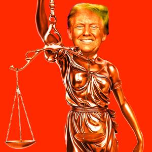 Donald Trump on Lady Liberty