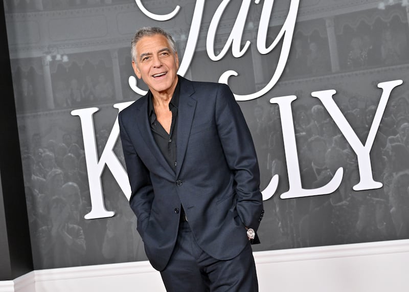 George Clooney attends the Los Angeles Premiere of Netflix's "Jay Kelly" at The Egyptian Theatre Hollywood on November 11, 2025 in Los Angeles, California.
