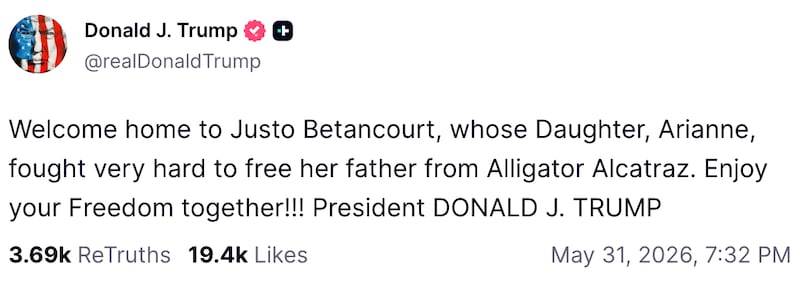 Donald Trump on Truth Social