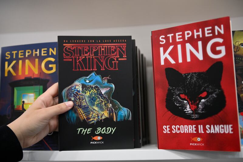 TURIN, ITALY - MAY 9: A general view of Stephen King books during the Turin Book Fair 2024 at Centro Congressi Lingotto on May 9, 2024 in Turin, Italy.(Photo by Stefano Guidi/Getty Images)