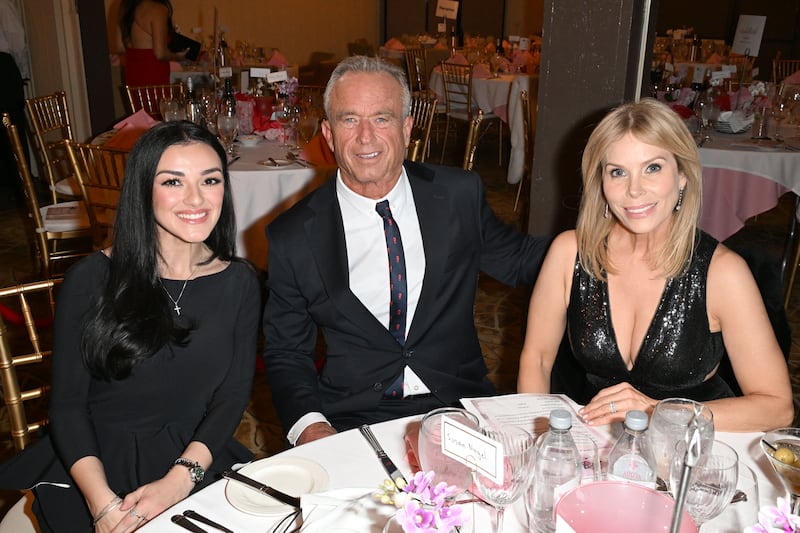 Alexis Wilkins, Robert F. Kennedy Jr. and Cheryl Hines attend the Third Annual "Starry Starry Night Gala" at Chaparral Country Club on January 31, 2026 in Palm Desert, California.