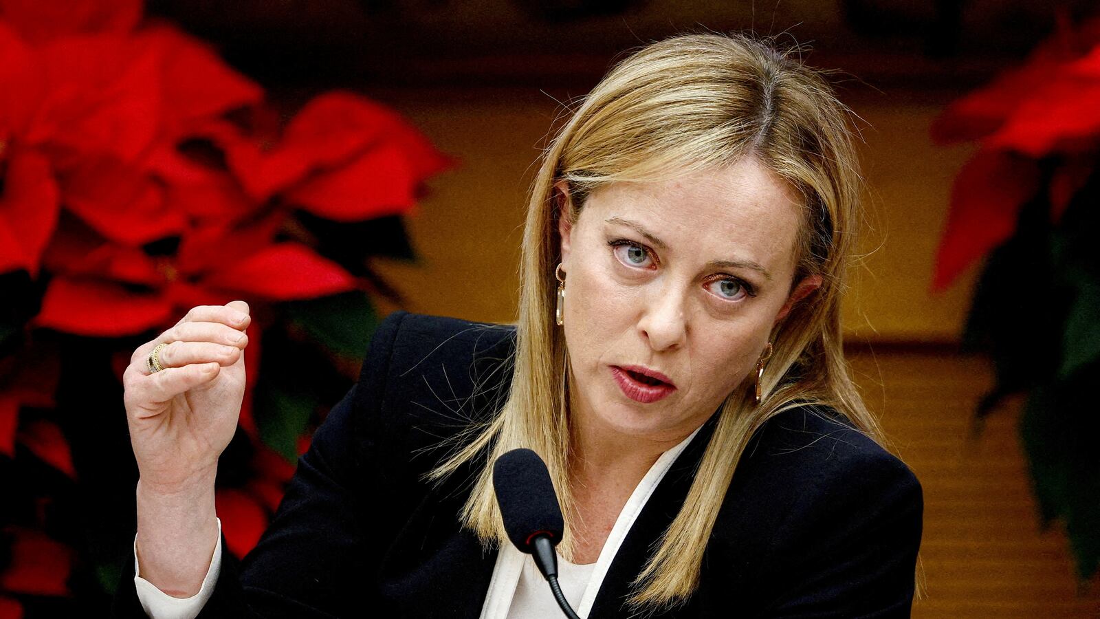 Italy's Prime Minister Giorgia Meloni
