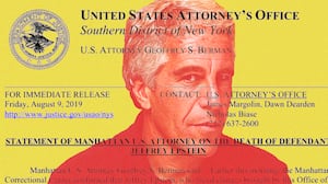 Jeffrey Epstein photo illustration