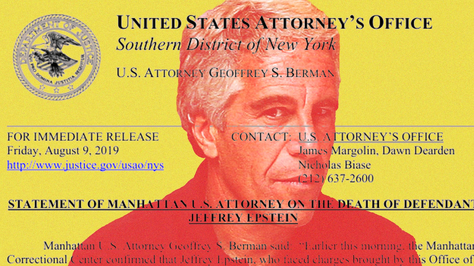 Jeffrey Epstein photo illustration