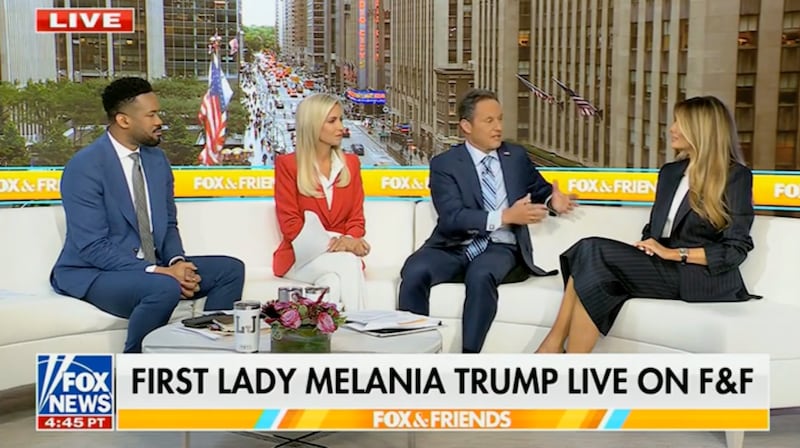 Melania Trump on Fox News.