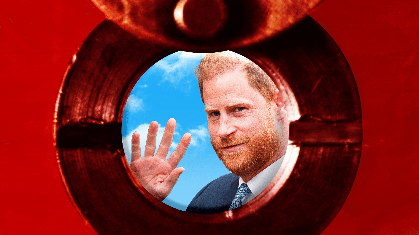 Prince Harry caught on Ring doorbell.